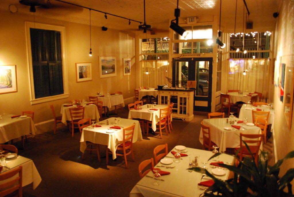 The Dining room at Azzo's Restaurant