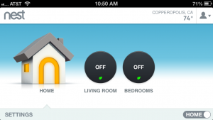 Nest iPhone App will control multiple Nest Thermostats.
