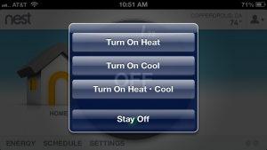 Turn off your HVAC remotely.